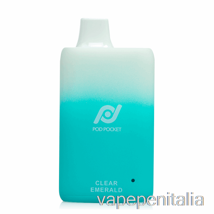 Vape Italia Pod Pocket 7500 Usa E Getta Trasparente Smeraldo